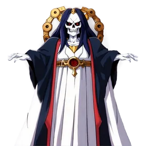 Albedo With Ainz Ooal Gown PNG Edr86 PNG