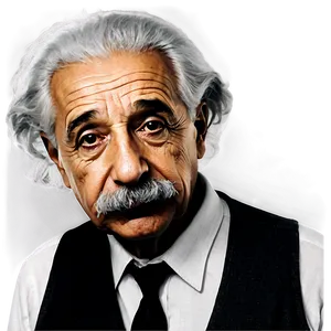 Albert Einstein Black And White PNG 06122024 PNG