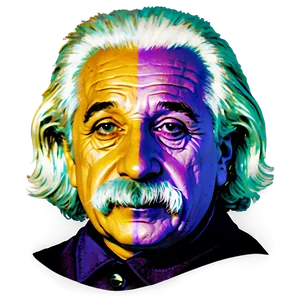 Albert Einstein By Andy Warhol PNG Dqn PNG