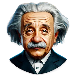 Albert Einstein Emoji PNG 06122024