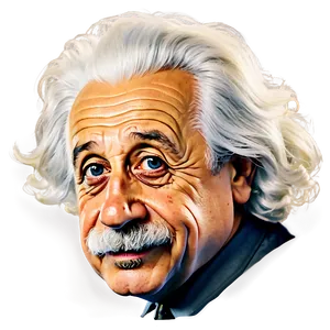 Albert Einstein Funny Caricature PNG Bln77 PNG