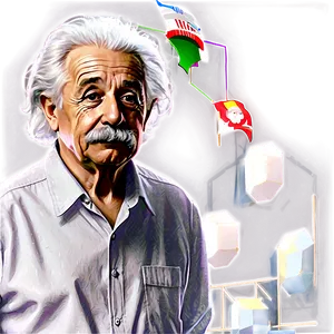 Albert Einstein In Classroom Png Occ PNG image