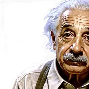 Albert Einstein In Color PNG 69