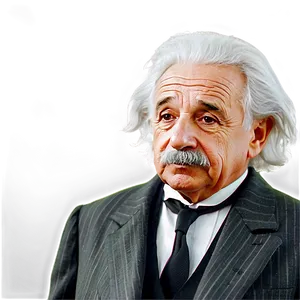 Albert Einstein In Suit PNG 06122024