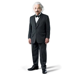 Albert Einstein In Suit PNG 06122024