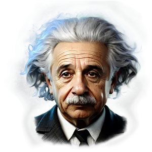 Albert Einstein Matte Painting PNG 68 PNG