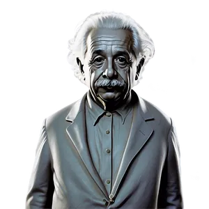 Albert Einstein Minimalist Art Png Liu27 PNG image