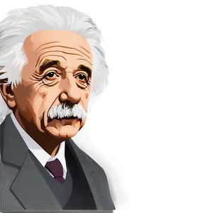 Albert Einstein Minimalist Art Png Por PNG image