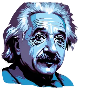 Albert Einstein Pop Art Png 06122024 PNG image