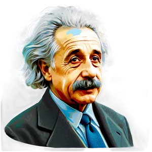 Albert Einstein Pop Art PNG Mlh68 PNG