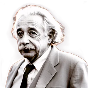 Albert Einstein Profile View PNG Bdg79 PNG