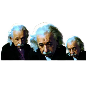 Albert Einstein Silhouette PNG 06122024
