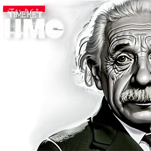 Albert Einstein Time Magazine Cover PNG 06122024 PNG
