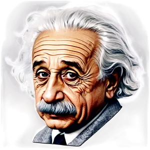 Albert Einstein Vintage Stamp PNG Hct56