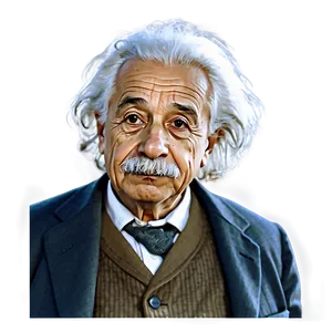 Albert Einstein Watercolor Art Png Mep PNG image