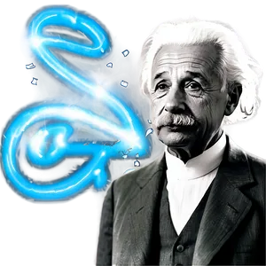 Albert Einstein With E=mc² Equation PNG 06122024 PNG