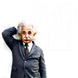 Albert Einstein With E=mc² Equation PNG Cqc53 PNG