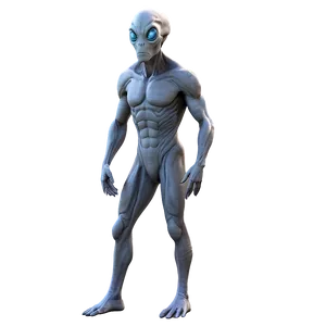 Alien Explorer Character PNG Kbi64