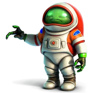 Alien Explorer Character PNG Occ73