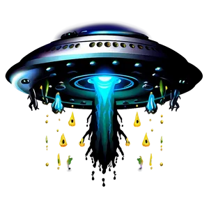 Alien Invasion Flying Saucer PNG Nio PNG