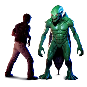 Alien Monster Encounter PNG Ytx36