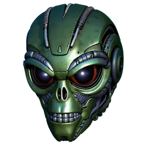 Alien Robot Head PNG 70