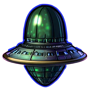 Alien Spaceship Graphic PNG Ajr
