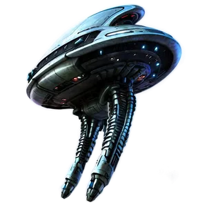 Alien Spaceship PNG Put