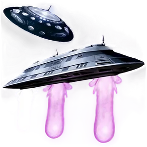 Alien Spaceship PNG Smo