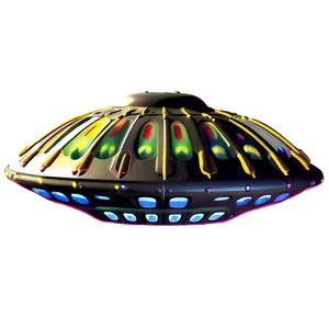Alien Tech Flying Saucer PNG 06202024