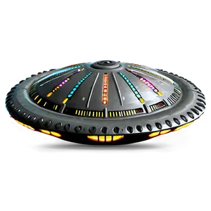 Alien Tech Flying Saucer PNG 06202024