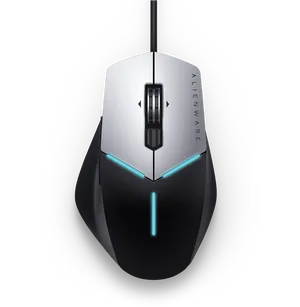 Alienware Gaming Mouse Top View PNG image