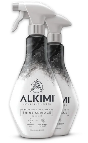 Alkimi Shiny Surface Cleaner Bottles PNG image