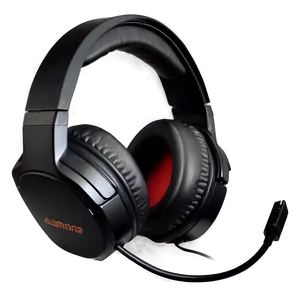 All-black Gaming Headset Png 05252024 PNG image