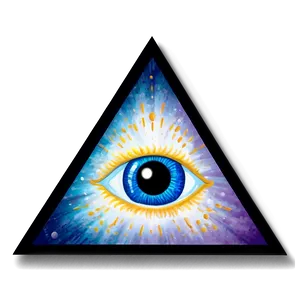 All Seeing Eye In Triangle Png 06212024 PNG image