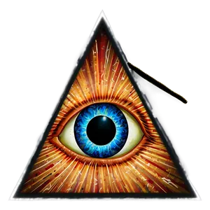 All Seeing Eye In Triangle Png Ffc16 PNG image