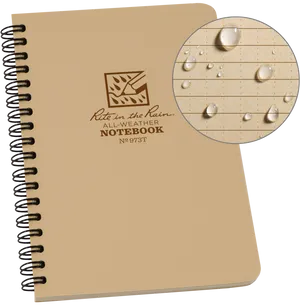 All Weather Notebook Water Resistant PNG image