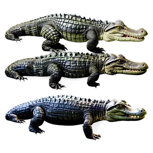 Alligator Family PNG Hav45 PNG