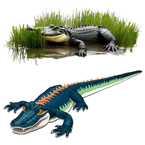 Alligator Habitat PNG Yxr PNG