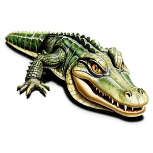 Alligator Illustration PNG Fby96