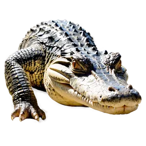 Alligator Sunbathing Png 92 PNG image