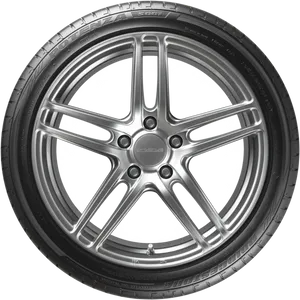 Alloy Wheeland Tire Design PNG image