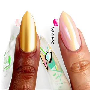 Almond Acrylic Nails Designs Png Oqp PNG image