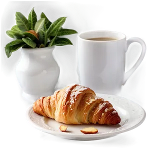 Almond Croissant Breakfast Png Pgw71 PNG image