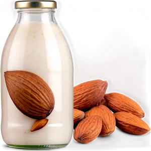 Almond Milk Bottle PNG Uon PNG