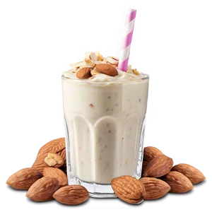 Almond Milk Milkshake Png Leq PNG image