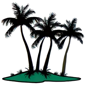 Aloha Palm Tree Silhouette Png 4 PNG image