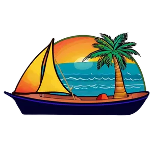 Aloha Sunset Sailboat Png 54 PNG image