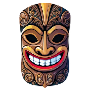 Aloha Tiki Mask Vector Png 06272024 PNG image