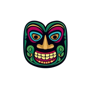 Aloha Tiki Mask Vector Png 06272024 PNG image